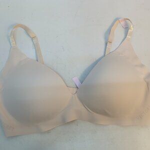 Victoria Secret Bare Wireless Push Up Bra Size XL Marzipan